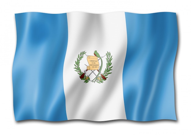 Bandeira da Guatemala isolada