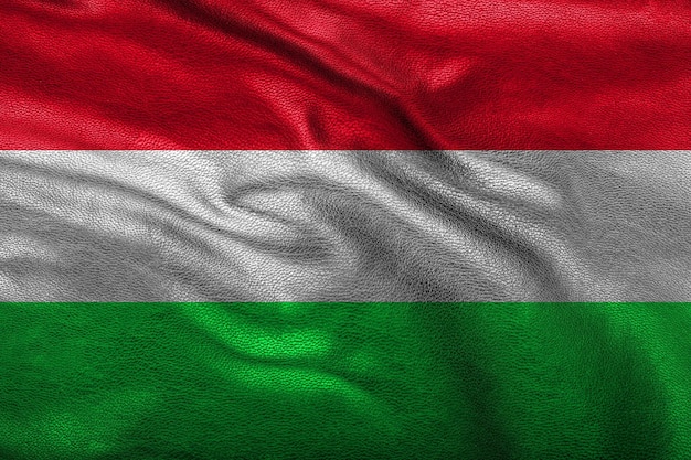 Bandeira da Hungria em superfície de veludo para celebrações nacionais e símbolo da liberdade
