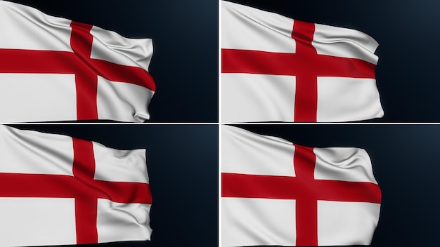 Bandeira da inglaterra cruz de são jorge conjunto inglês de 4