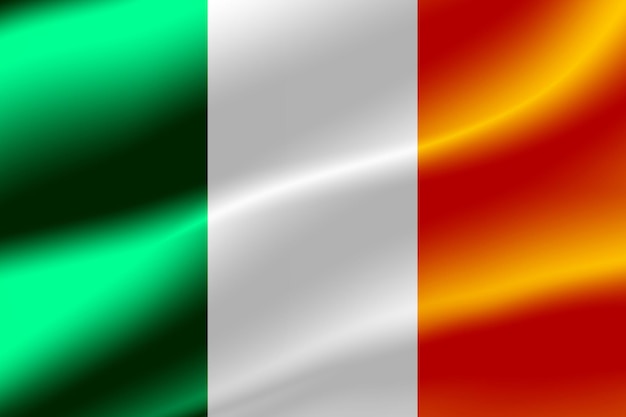 Bandeira da Irlanda como pano de fundo.