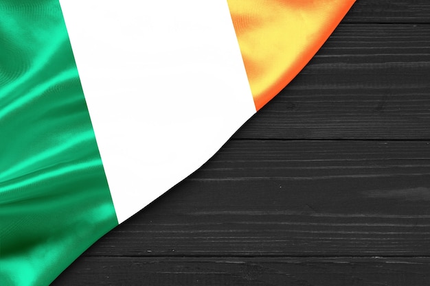 Bandeira da irlanda cópia espaço