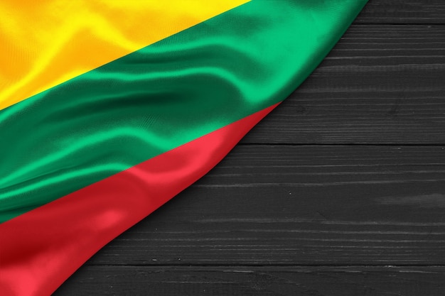 Bandeira da Lituânia cópia espaço