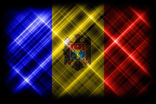 Bandeira da Moldávia, bandeira nacional, fundo da bandeira moderna