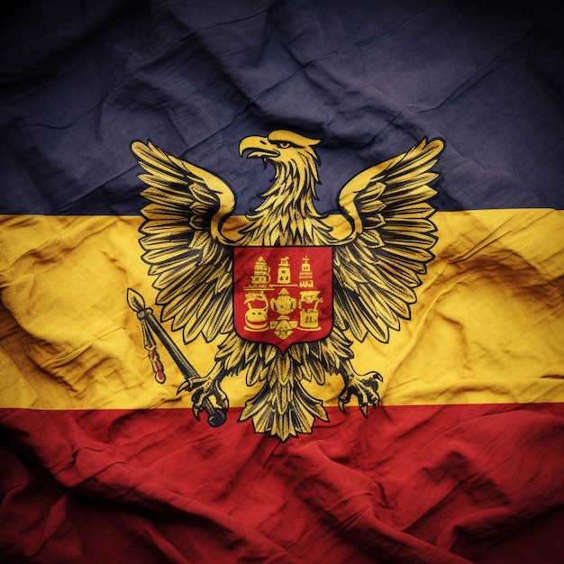 Bandeira da Moldávia de alta qualidade 4k ultra