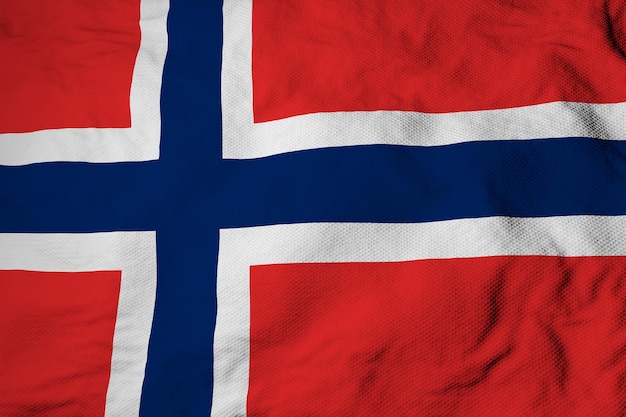 Bandeira da Noruega em renderização em 3D