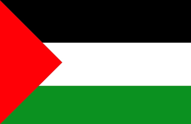 Foto bandeira da palestina em superfície de tecido bandeira nacional da palestina em textura