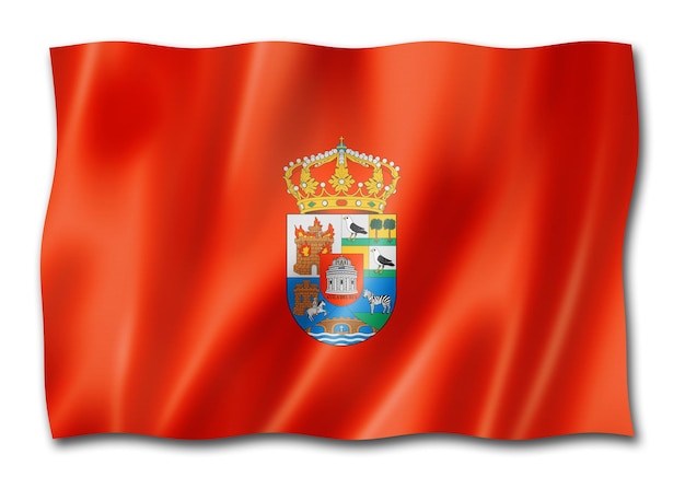 Foto bandeira da província de ávila, espanha