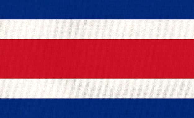 bandeira da República da Costa Rica bandeira da Costa Rica na superfície do tecido