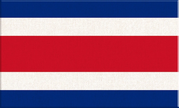 bandeira da República da Costa Rica bandeira da Costa Rica na superfície do tecido