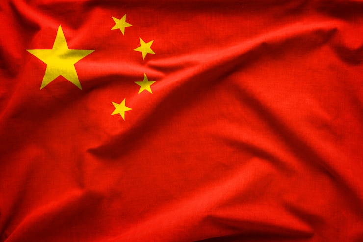 Foto bandeira da república popular da china