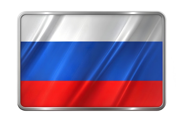 Foto bandeira da rússia com fundo branco