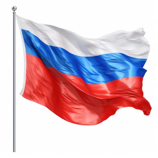 Foto bandeira da rússia isolada ilustração ai generativexa