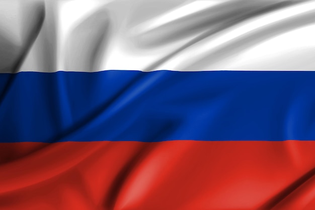 Bandeira da Rússia modelo 3d