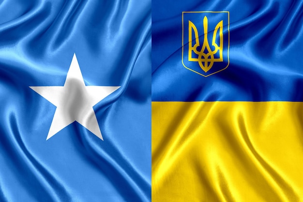 Bandeira da Somália e Ucrânia