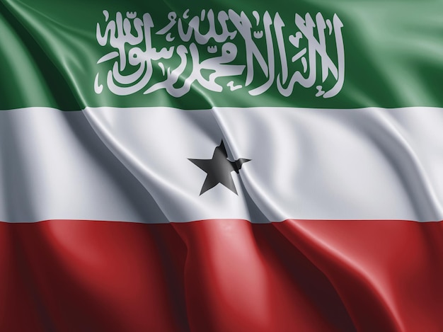 Foto bandeira da somalilandia a voar e a agitar