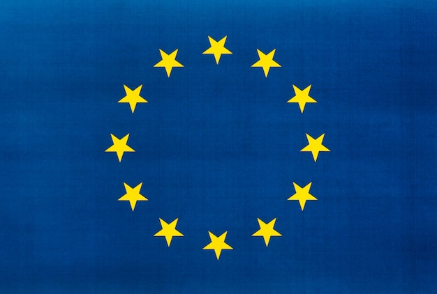 Foto bandeira da união europeia (ue) também conhecida como europa