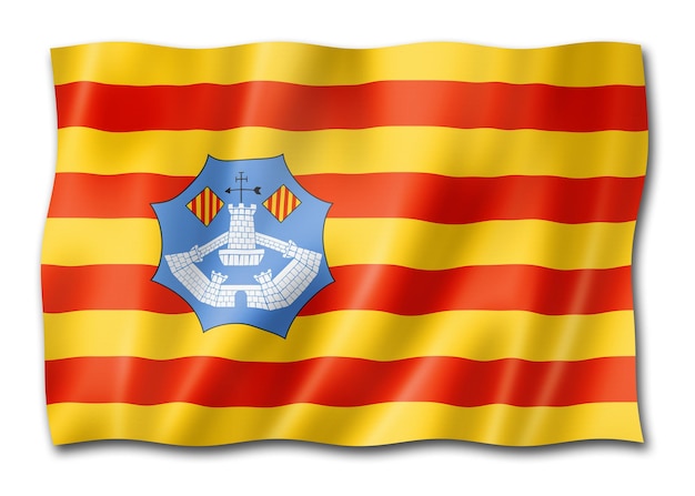 Bandeira das Ilhas Baleares Menorca Espanha