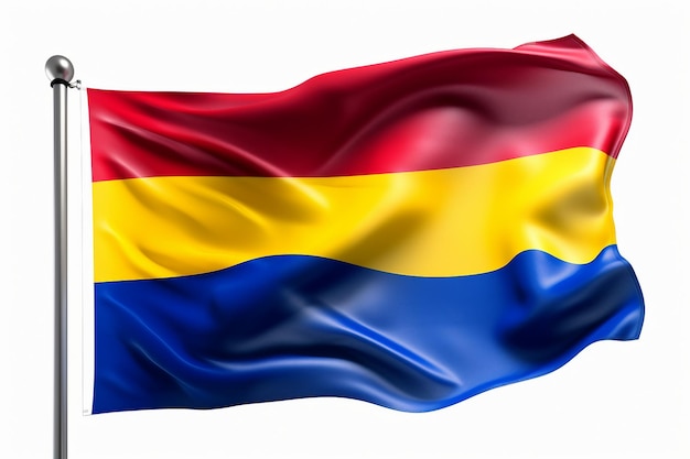 Bandeira de Andorra 39s voando em alta generativa Ai