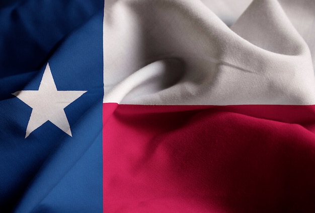 Bandeira de babados do texas