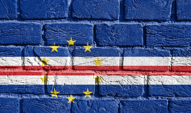 Bandeira de Cabo Verde na parede