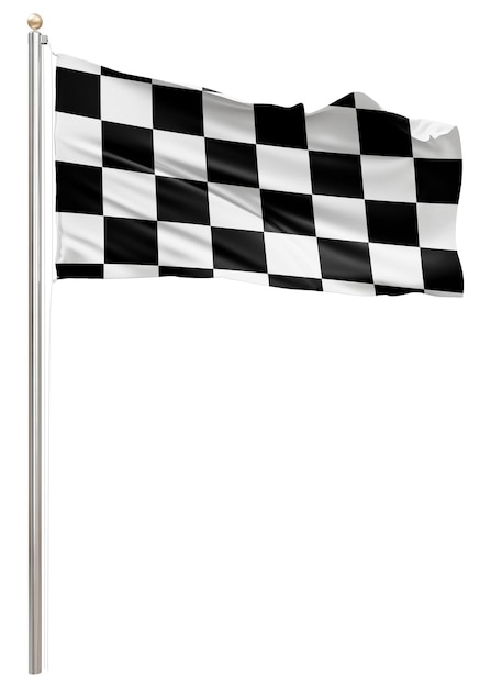Bandeira de corrida de carros Png em fundo transparente