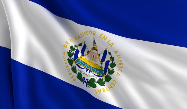 Foto bandeira de el salvador