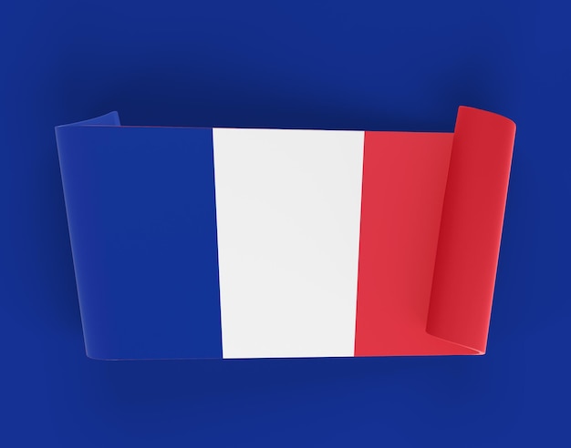 Bandeira de fita da França