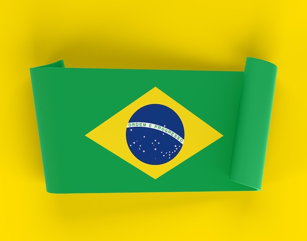 Bandeira de fita do Brasil