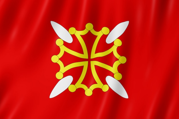 Bandeira, de, haute, garonne, frança