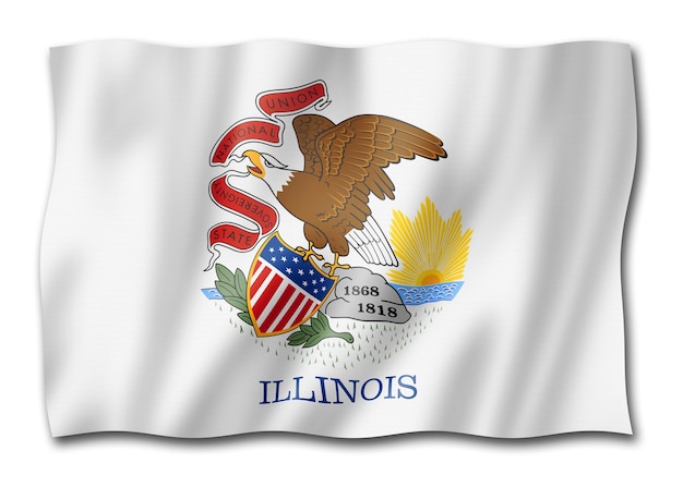 Bandeira de Illinois EUA