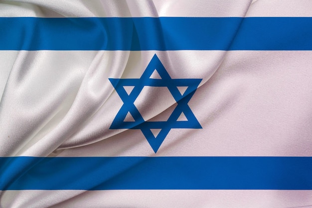 Bandeira de Israel 3d ilustração da bandeira de Israel acenando