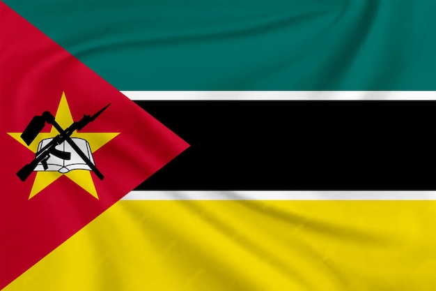 Foto bandeira de moçambique efeito voador