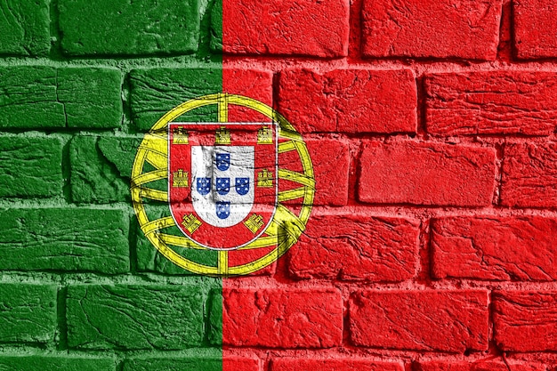 Bandeira de Portugal na parede