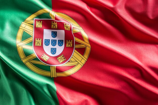 Foto bandeira de portugal símbolo nacional do país e do estado
