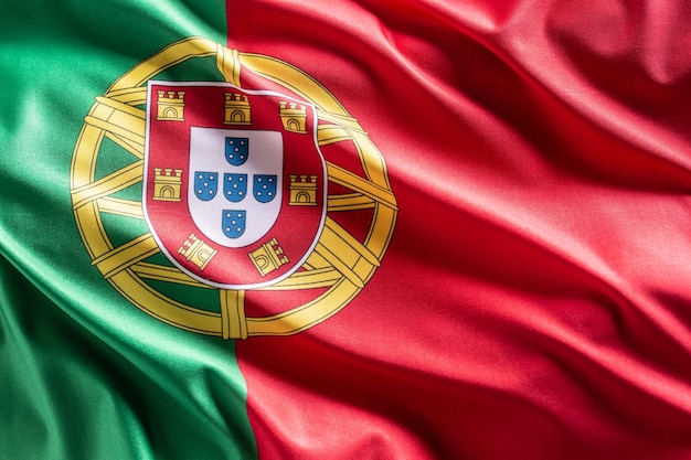 Foto bandeira de portugal símbolo nacional do país e estado