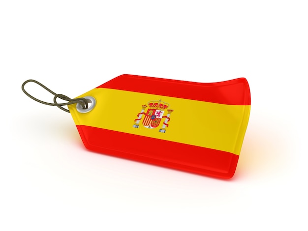 Bandeira de preço de compras espanhol