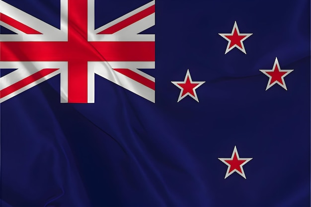 Bandeira de seda da Nova Zelândia