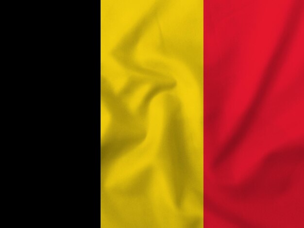 Bandeira de tecido da Bélgica