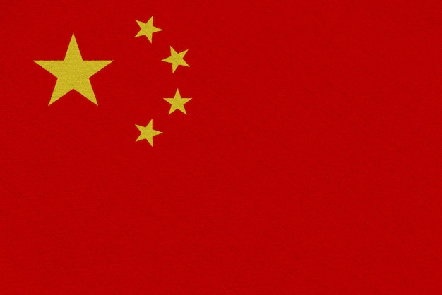 Bandeira de tecido da China