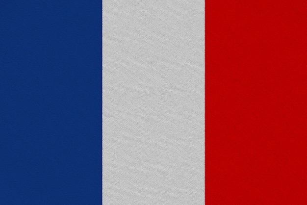 Bandeira de tecido da França