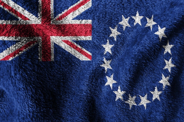 Bandeira de tecido das Ilhas Cook