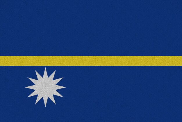 Bandeira de tecido de Nauru