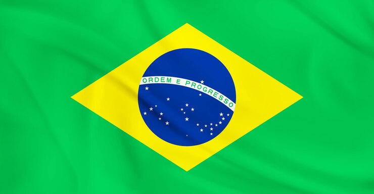 Foto bandeira do brasil voando no ar