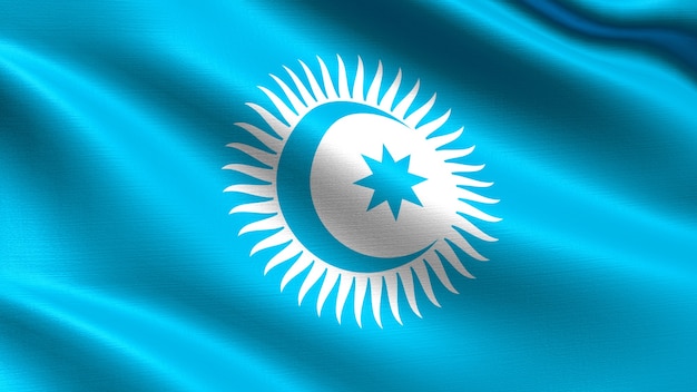 Foto bandeira do conselho turco
