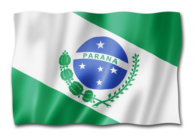 Foto bandeira do estado do paraná brasil