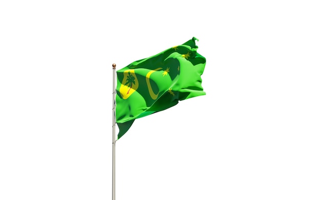 Foto bandeira do estado nacional da ilha dos cocos