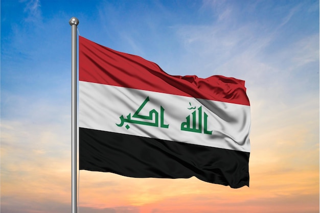 Foto bandeira do iraque em hd