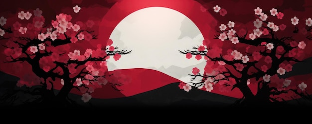 Bandeira do japão em fundo