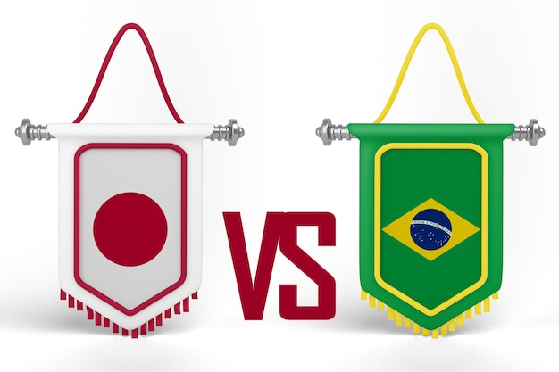 Foto bandeira do japão vs brasil