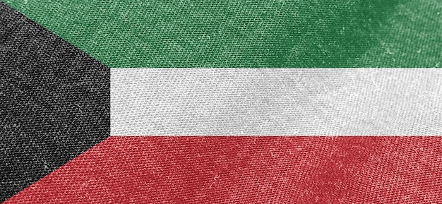 Bandeira do Kuwait tecido de algodão papel de parede de bandeira larga